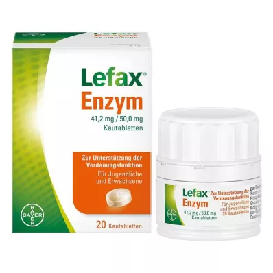 Enzymové žvýkací tablety Lefax, 20 ks