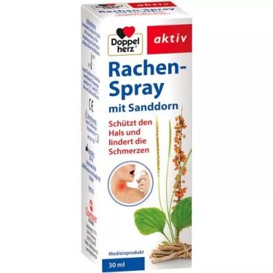 DOPPELHERZ Sprej do krku s rakytníkem, 30 ml