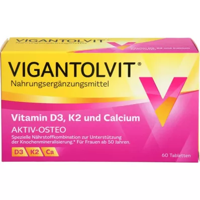 VIGANTOLVIT Vitamin D3 K2 Vápník Potahované tablety, 60 kapslí