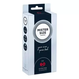 MISTER Kondomy velikosti 60, 10 ks