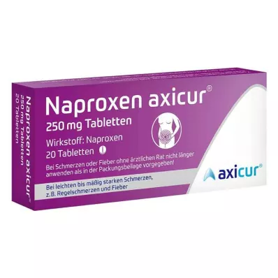 NAPROXEN axicur 250 mg tablety, 20 ks