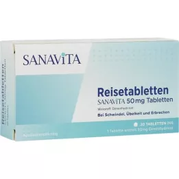 REISETABLETTEN Sanavita 50 mg tablety, 20 ks