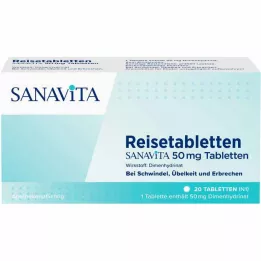 REISETABLETTEN Sanavita 50 mg tablety, 20 ks