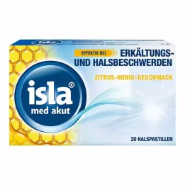 ISLA MED akutní citrusovo-medové pastilky, 20 ks