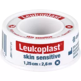 LEUKOPLAST Skin Sensitive 1,25 cmx2,6 w.protection, 1 ks