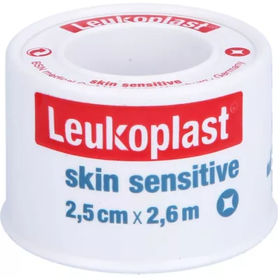 LEUKOPLAST Skin Sensitive 2,5 cm x 2,6 cm s ochranným krytem, 1 ks