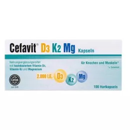 CEFAVIT D3 K2 Mg 2 000 I.U. tvrdé kapsle, 100 ks