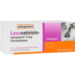 LEVOCETIRIZIN-ratiopharm 5 mg potahované tablety, 100 ks