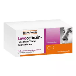 LEVOCETIRIZIN-ratiopharm 5 mg potahované tablety, 100 ks