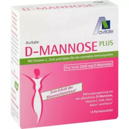 D-MANNOSE PLUS 2000 mg Tyčinky s vit. a minerály, 15X2,47 g