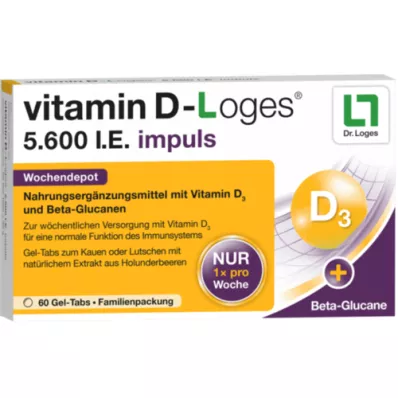 VITAMIN D-LOGES 5 600 I.E. impulsní týdenní depo KTA, 60 ks