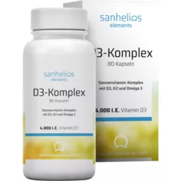 SANHELIOS Vitamin D3 Sun Vitamin Complex s K2, 80 ks