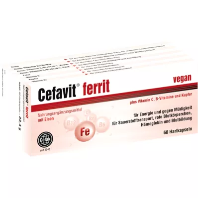 CEFAVIT feritové tvrdé kapsle, 60 ks