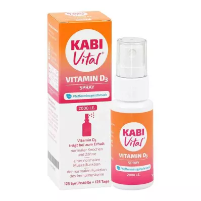 Kabivital 2 000 I.e.D3 Spray s příchutí máty peprné (25 ml)
