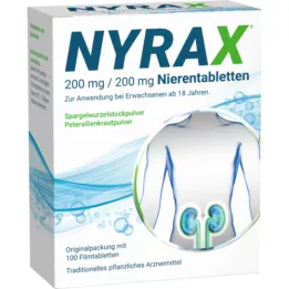 NYRAX 200 mg/200 mg ledvinové tablety, 100 ks