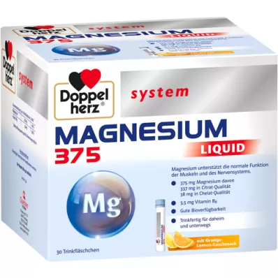 DOPPELHERZ Magnesium 375 Liquid system Trinkamp., 30 ks