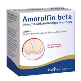 AMOROLFIN beta lak na nehty 50 mg/ml obsahující účinnou látku, 5 ml