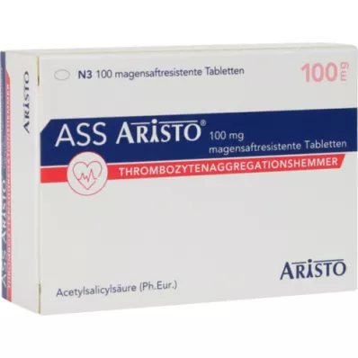 ASS Aristo 100 mg entericky potahované tablety, 100 ks