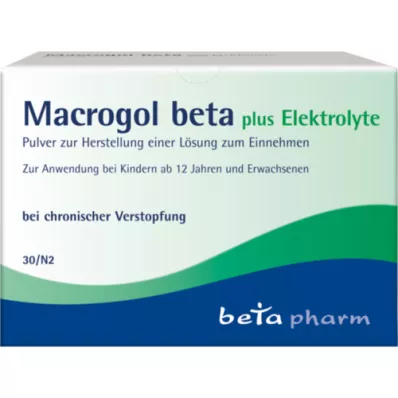 MACROGOL beta plus elektrolyty Plv.z.H.e.L.z.Einn., 30 ks
