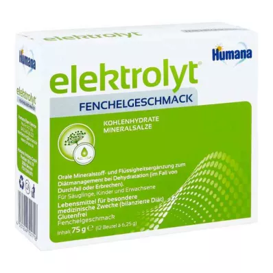 Humana Electrolyte Fennel Powder Skládací krabička (75 g)