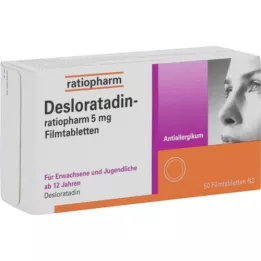 DESLORATADIN-ratiopharm 5 mg potahované tablety, 50 ks