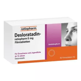 DESLORATADIN-ratiopharm 5 mg potahované tablety, 50 ks