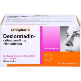 DESLORATADIN-ratiopharm 5 mg potahované tablety, 100 ks