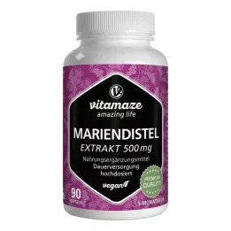 MARIENDISTEL 500 mg extrakt s vysokým dávkováním veganské Kps., 90 ks