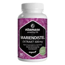 MARIENDISTEL 500 mg extrakt s vysokým dávkováním veganské Kps., 90 ks