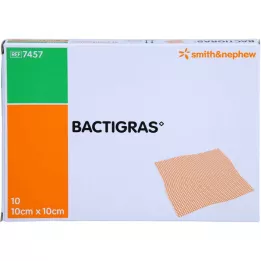 BACTIGRAS antiseptická parafínová gáza 10x10 cm, 10 ks