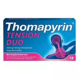 THOMAPYRIN TENSION DUO 400 mg/100 mg potahované tablety, 18 kusů