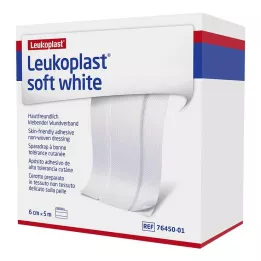 LEUKOPLAST měkká bílá omítka 6 cm x5 m v roli, 1 ks