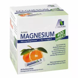 MAGNESIUM 400 přímých oranžových porcovaných tyčinek, 50X2,1 g