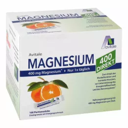 MAGNESIUM 400 přímých oranžových porcovaných tyčinek, 100X2,1 g