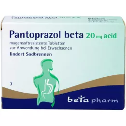 PANTOPRAZOL beta 20 mg kyselé enterické tablety, 7 ks