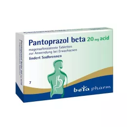 PANTOPRAZOL beta 20 mg kyselé enterické tablety, 7 ks