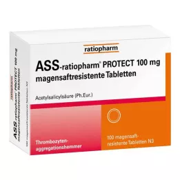 ASS-ratiopharm PROTECT 100 mg entericky potahované tablety, 100 ks