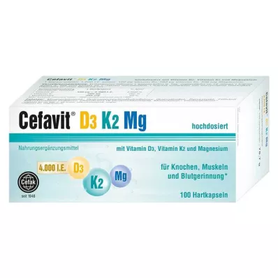 CEFAVIT D3 K2 Mg 4000 I.U. tvrdé kapsle, 100 ks