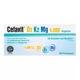 CEFAVIT D3 K2 Mg 4000 I.U. tvrdé kapsle, 100 ks