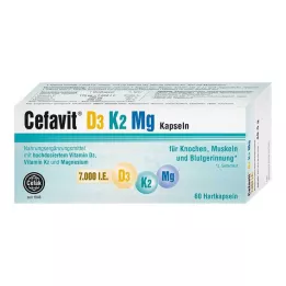 CEFAVIT D3 K2 Mg 7 000 I.U. tvrdé kapsle, 60 ks
