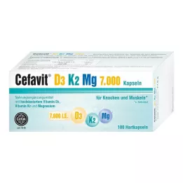 CEFAVIT D3 K2 Mg 7 000 I.U. tvrdé kapsle, 100 ks
