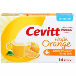 CEVITT imunní horký pomerančový granulát bez cukru, 14 ks