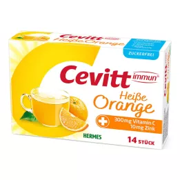 CEVITT imunní horký pomerančový granulát bez cukru, 14 ks