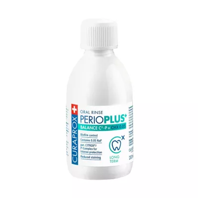 CURAPROX perio Plus+ Balance ústní voda CHX 0,05%, 200 ml