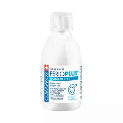 CURAPROX perio Plus+ Regenerate Ústní voda.CHX 0,09%, 200 ml