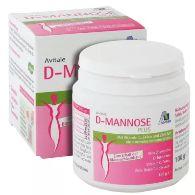 D-MANNOSE PLUS 2000 mg prášek s vitamíny a minerály, 100 g