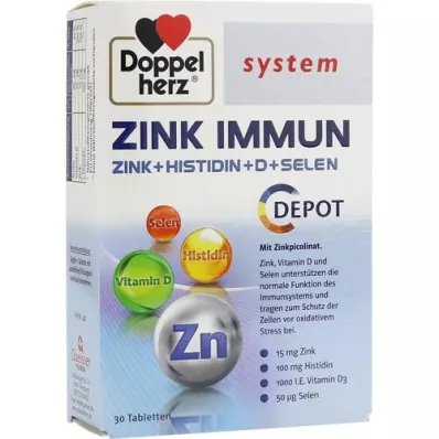 DOPPELHERZ Zinek Immune Depot System Tablets, 30 kapslí