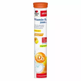 DOPPELHERZ Vitamin D3 2000 I.U. šumivé tablety, 15 ks