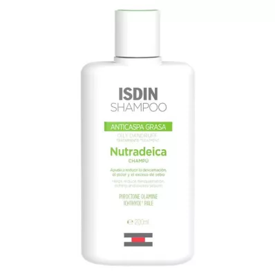 ISDIN Nutradeica Šampon na lupy a mastné vlasy, 200 ml