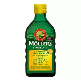 MÖLLERS Omega-3 Olej s citronovou příchutí, 250 ml